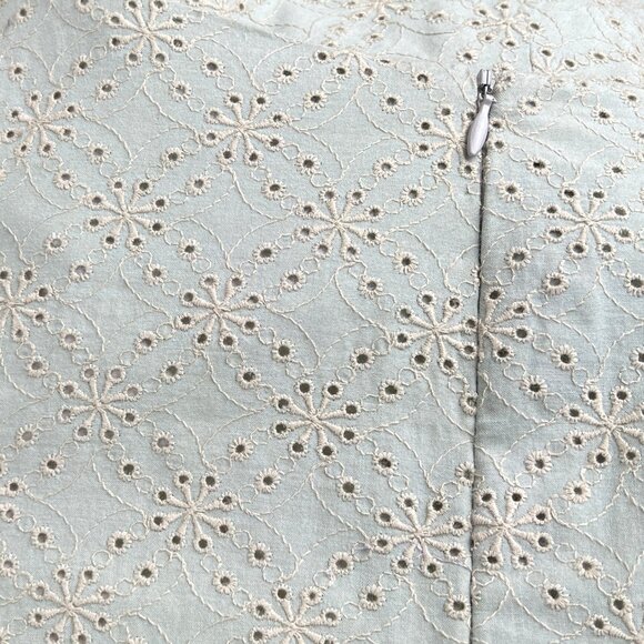 Vintage Mid Century Fit & Flare Midi Dress Embroidered Short Sleeve Belt 50s 60s - Picture 4 of 5